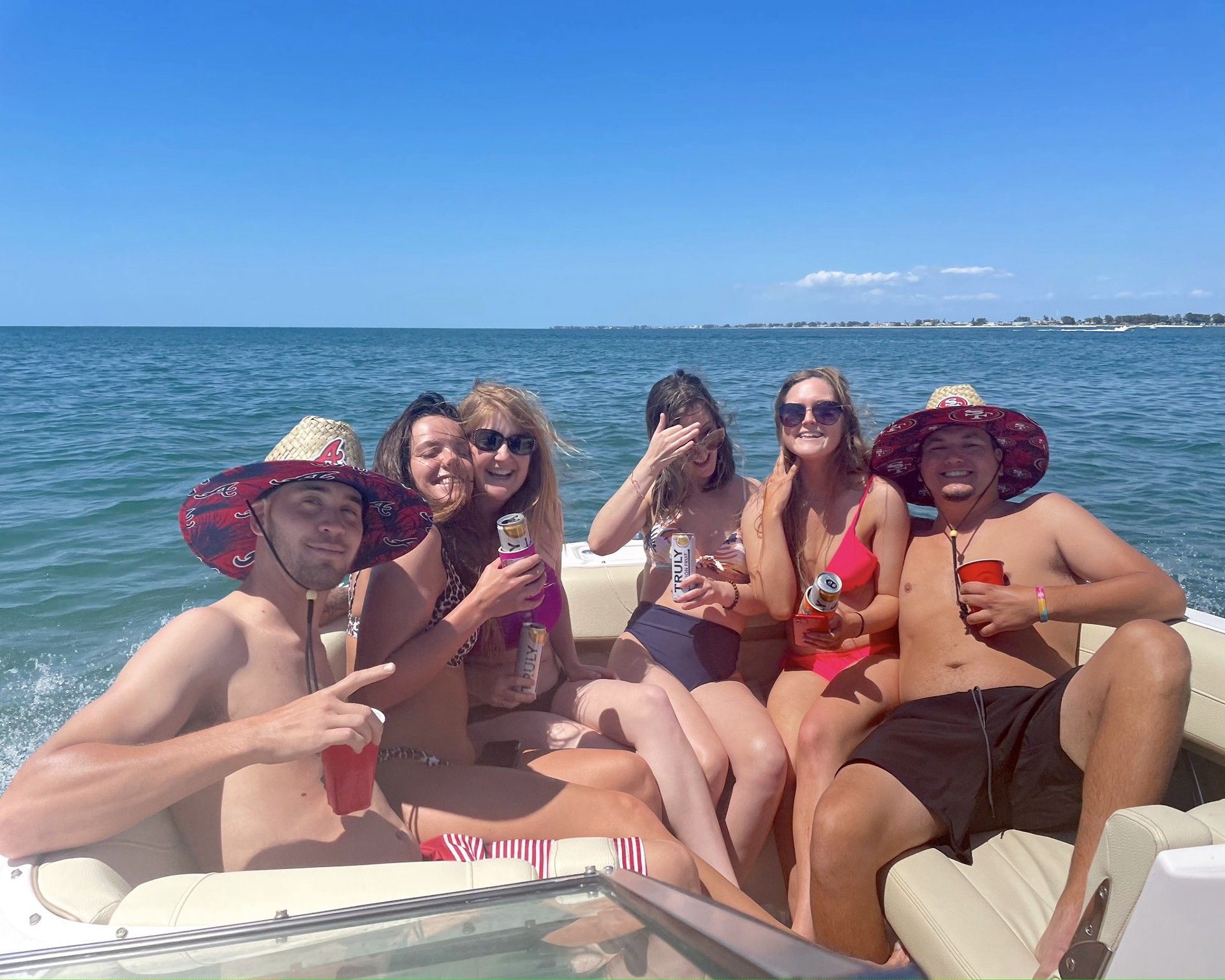 a group of people on a boat