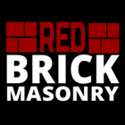 Red brick logo with red brick graphic above white text