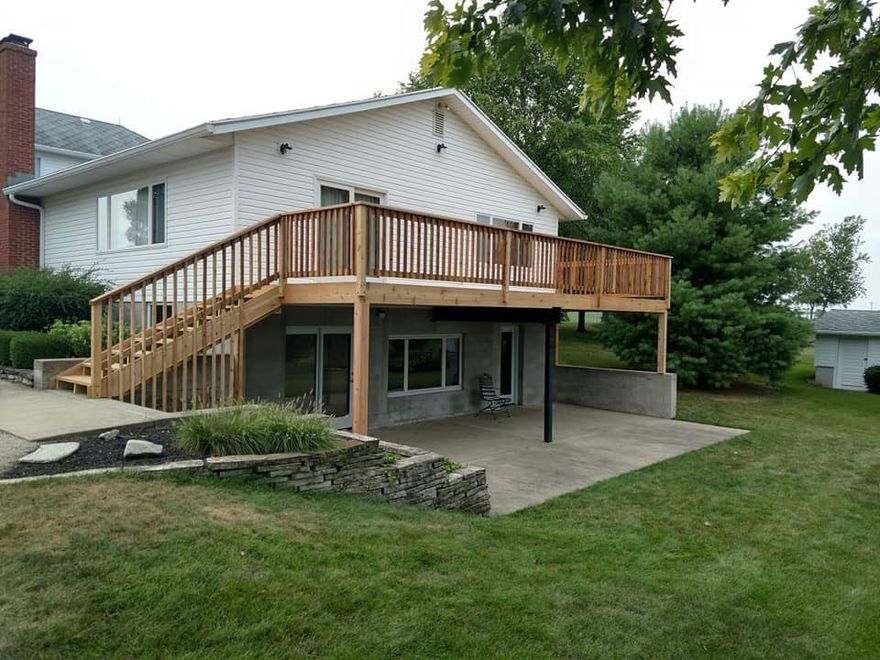 House With New Deck — Marion, OH — Brugger Quality Construction