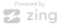 A logo for a company that is powered by zing