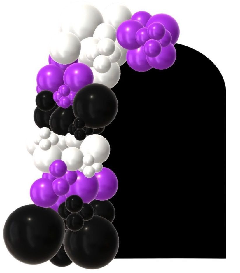 Arch Back Drop w/10ft Balloon Garland