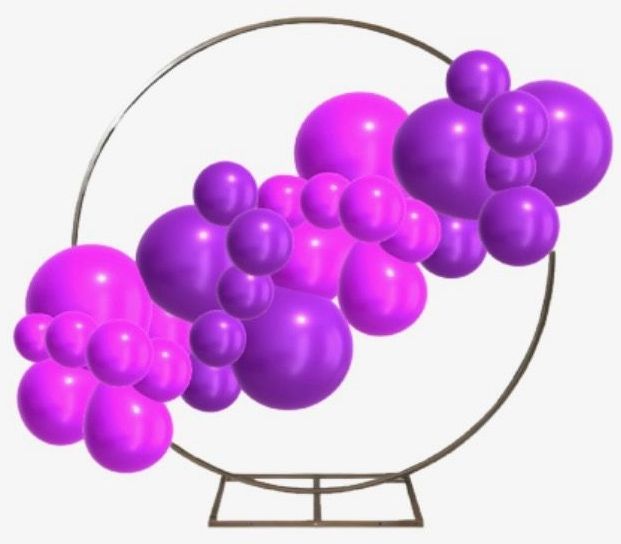 7ft Balloon Ring w/ 10ft Ballon Garland