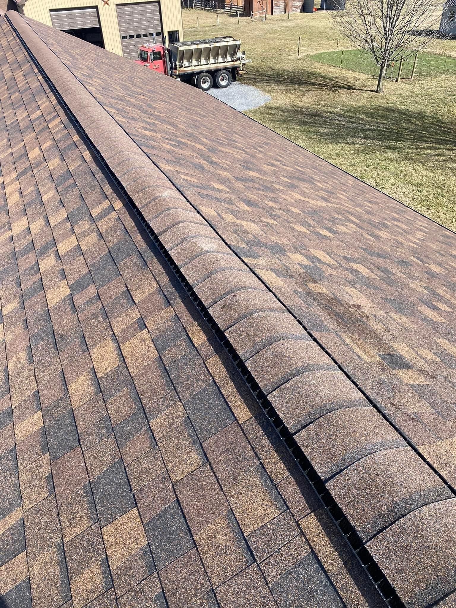 a close up of a roof with shingles on it — KP's Home Repair — McGaheysville, VA