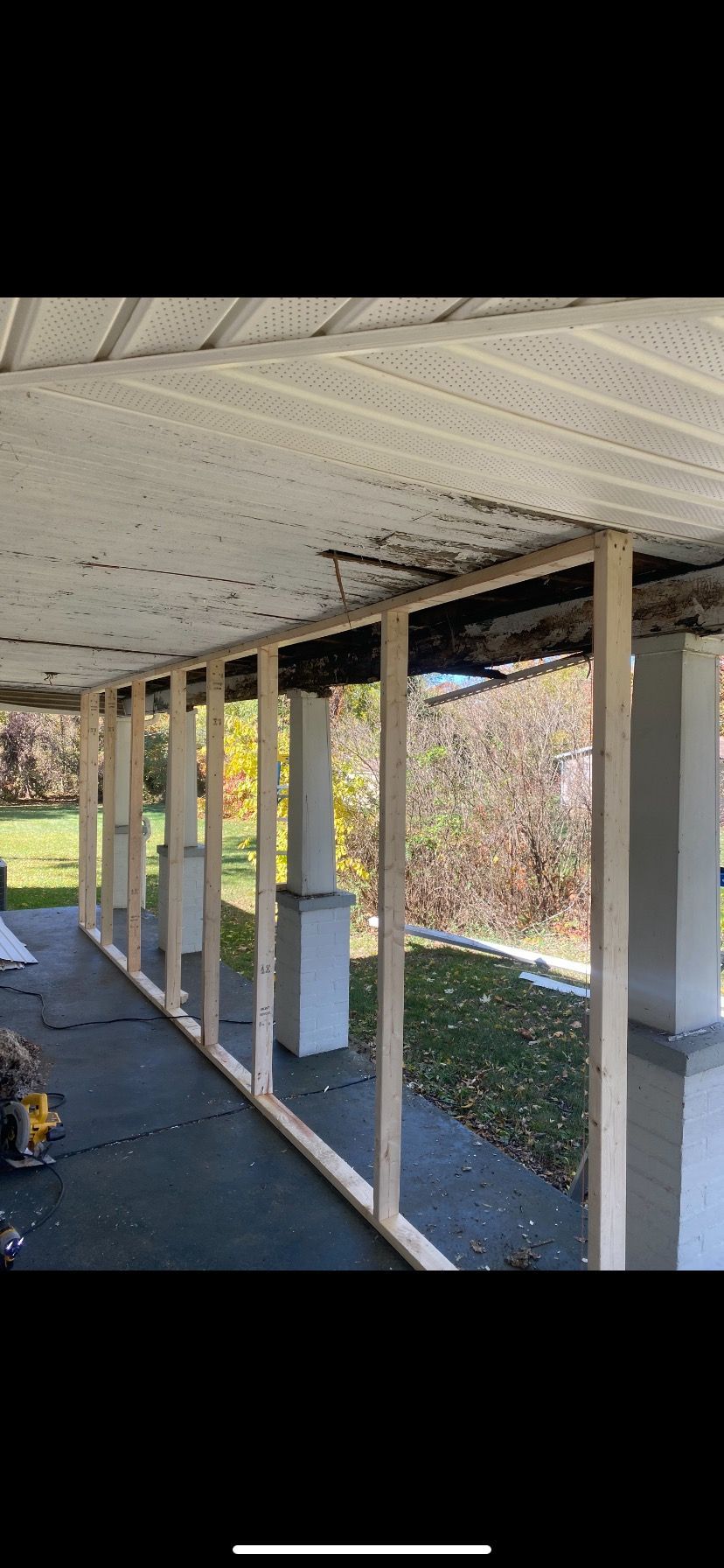 Row Of Wooden Pillars - McGaheysville, VA - KP's Home Repair