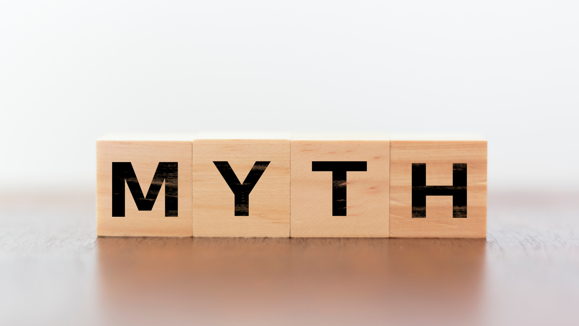 Wooden blocks spelling 