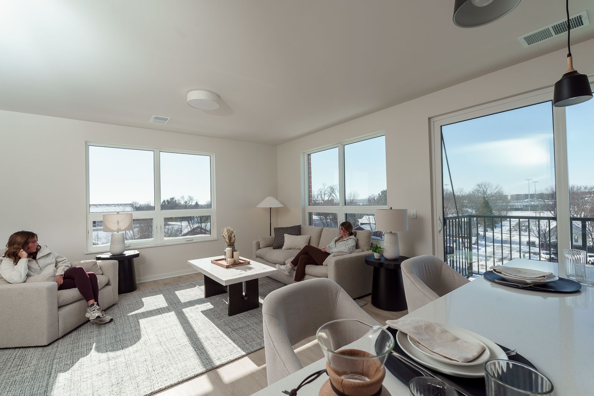 Photo of a large living room with plenty of natural lighting