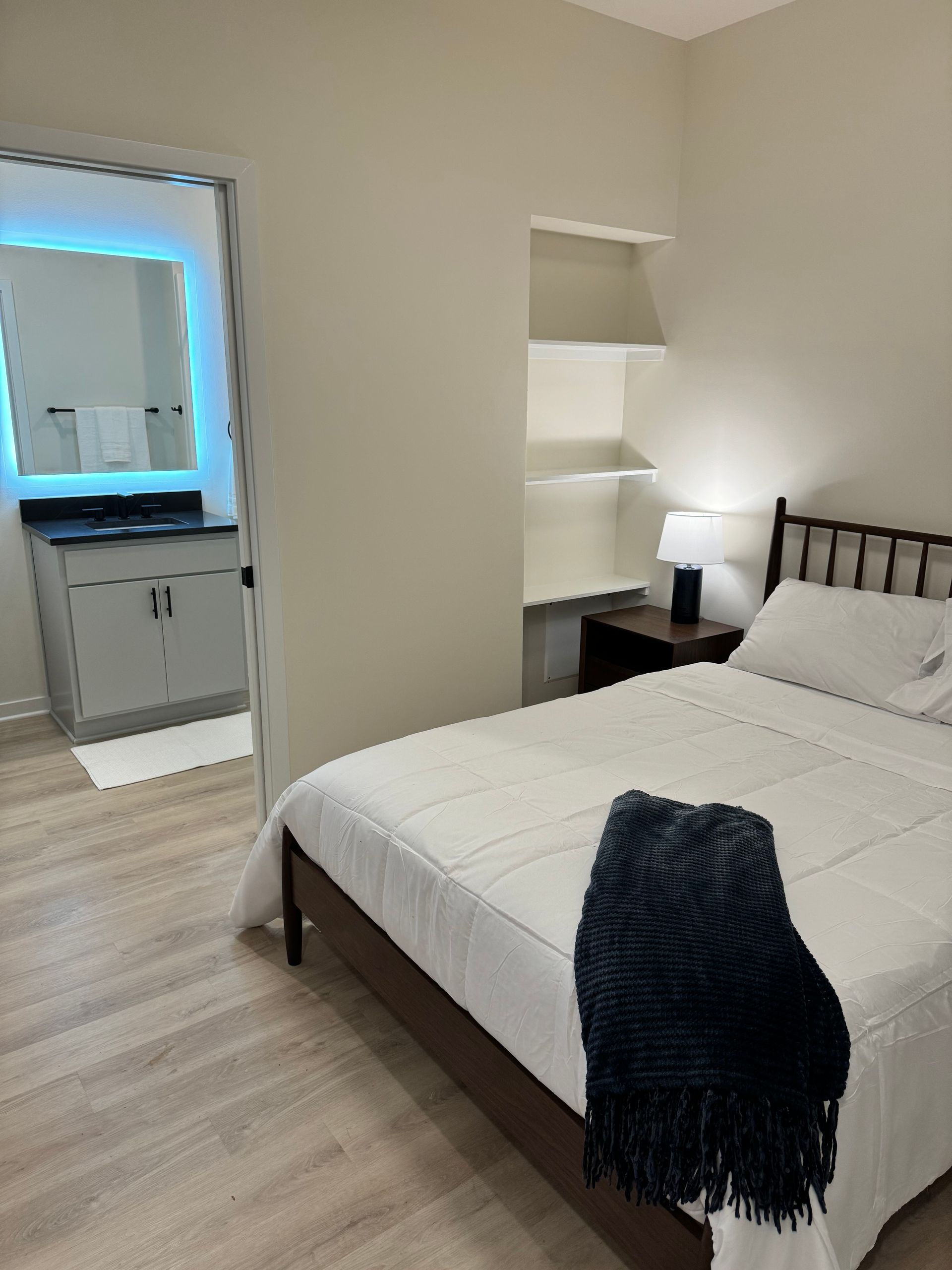 Photo of a furnished bedroom