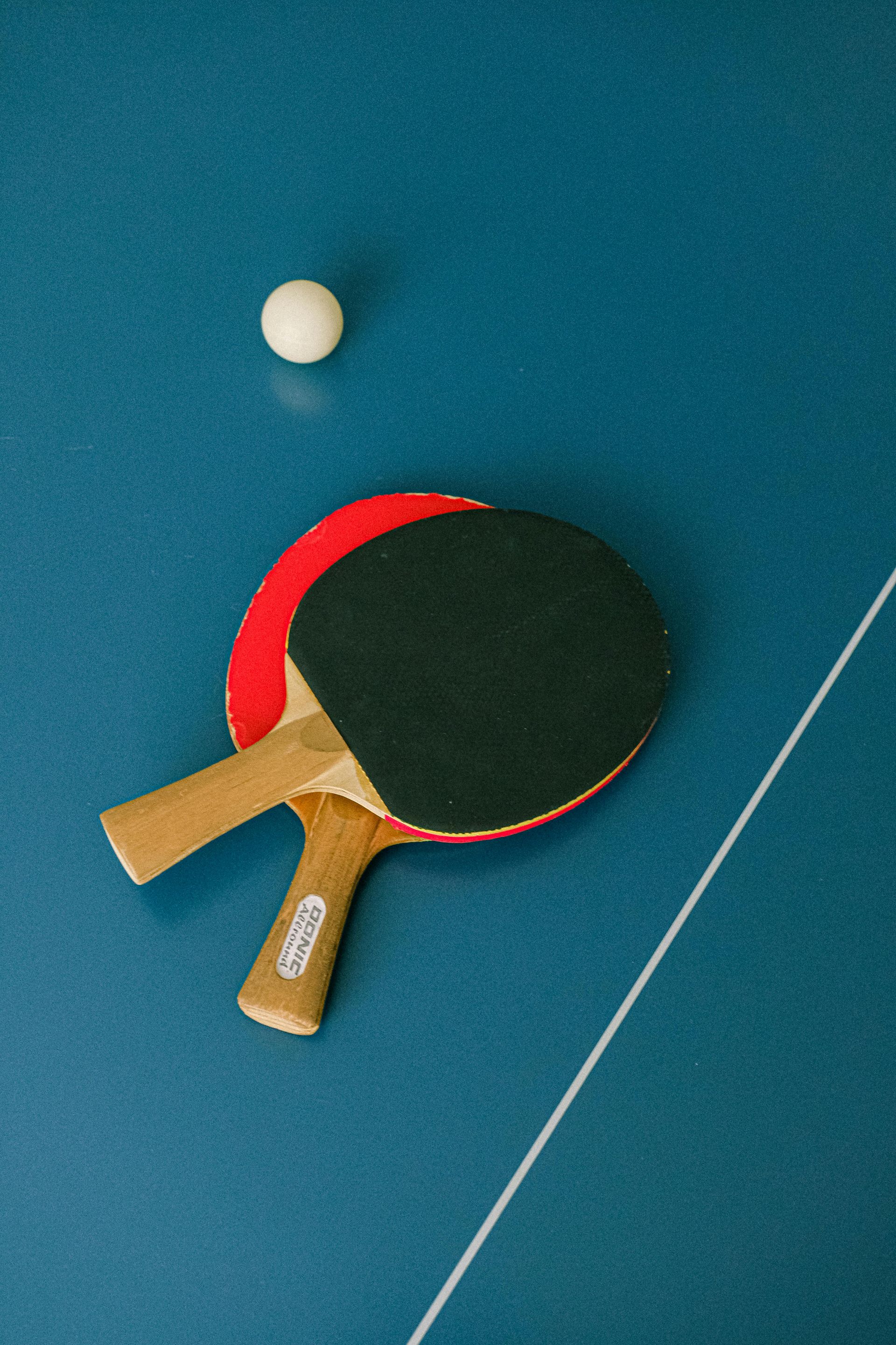 Photo of ping pong paddles