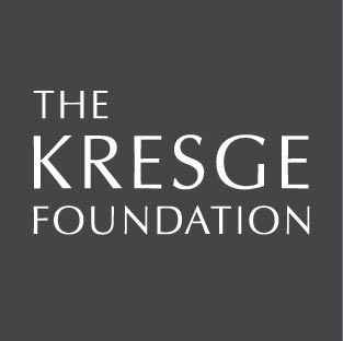 A black and white logo for the kresge foundation