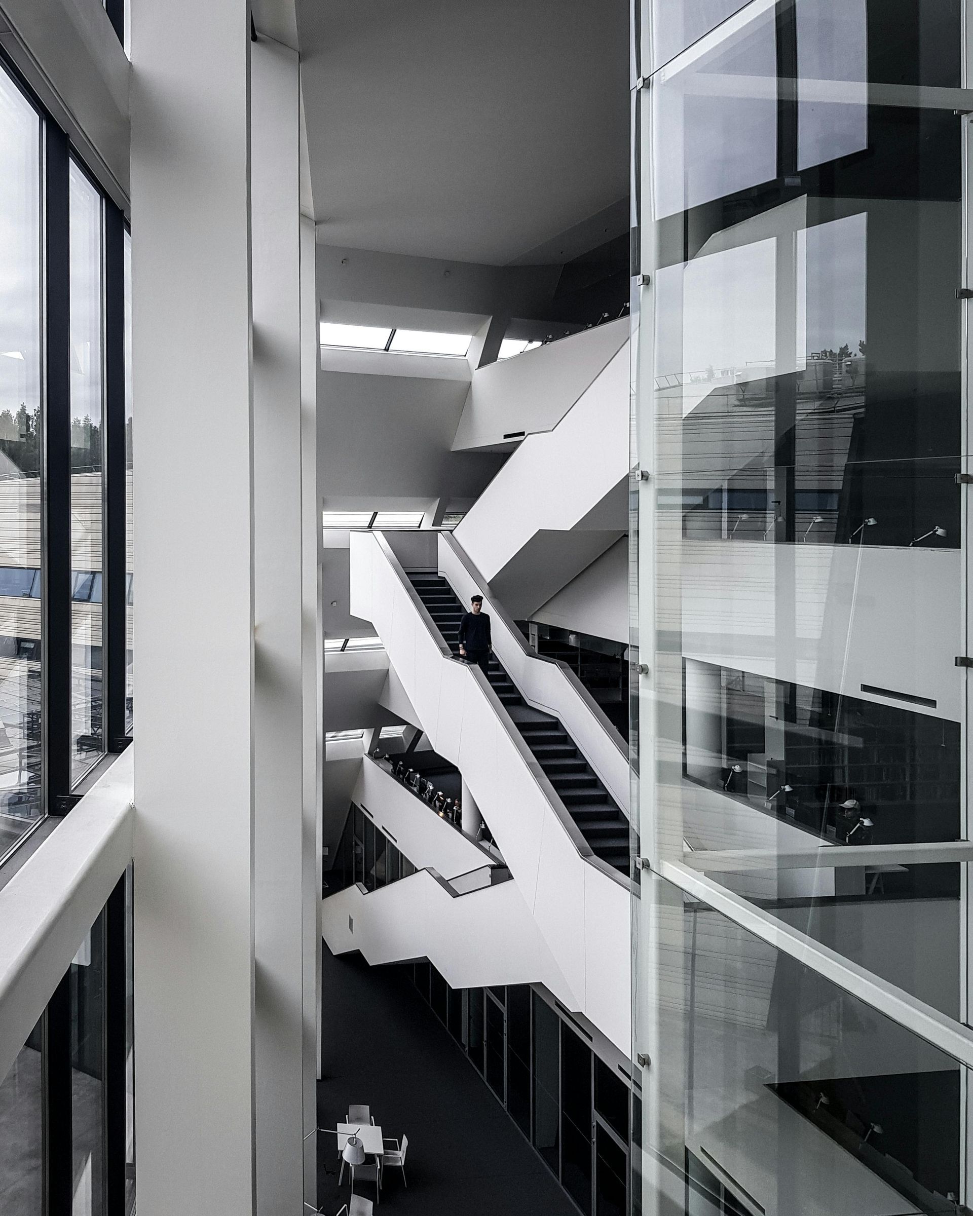 White painted office interior in Preston by Rose Decor