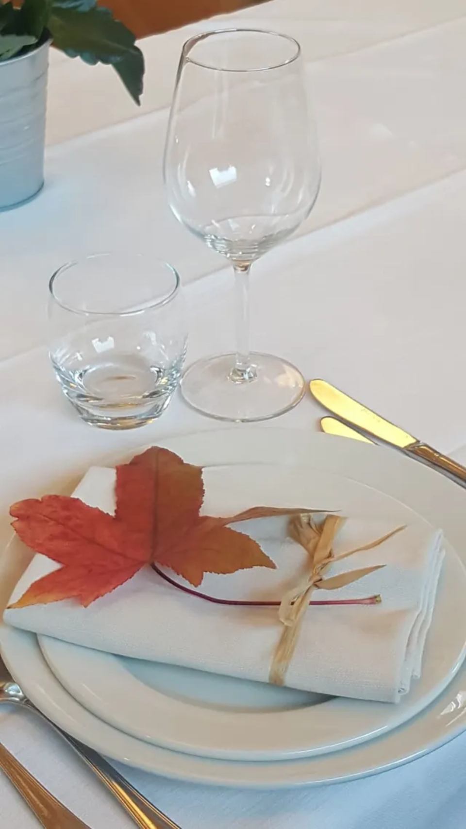 posto a tavola del ristorante di cucina mediterranea