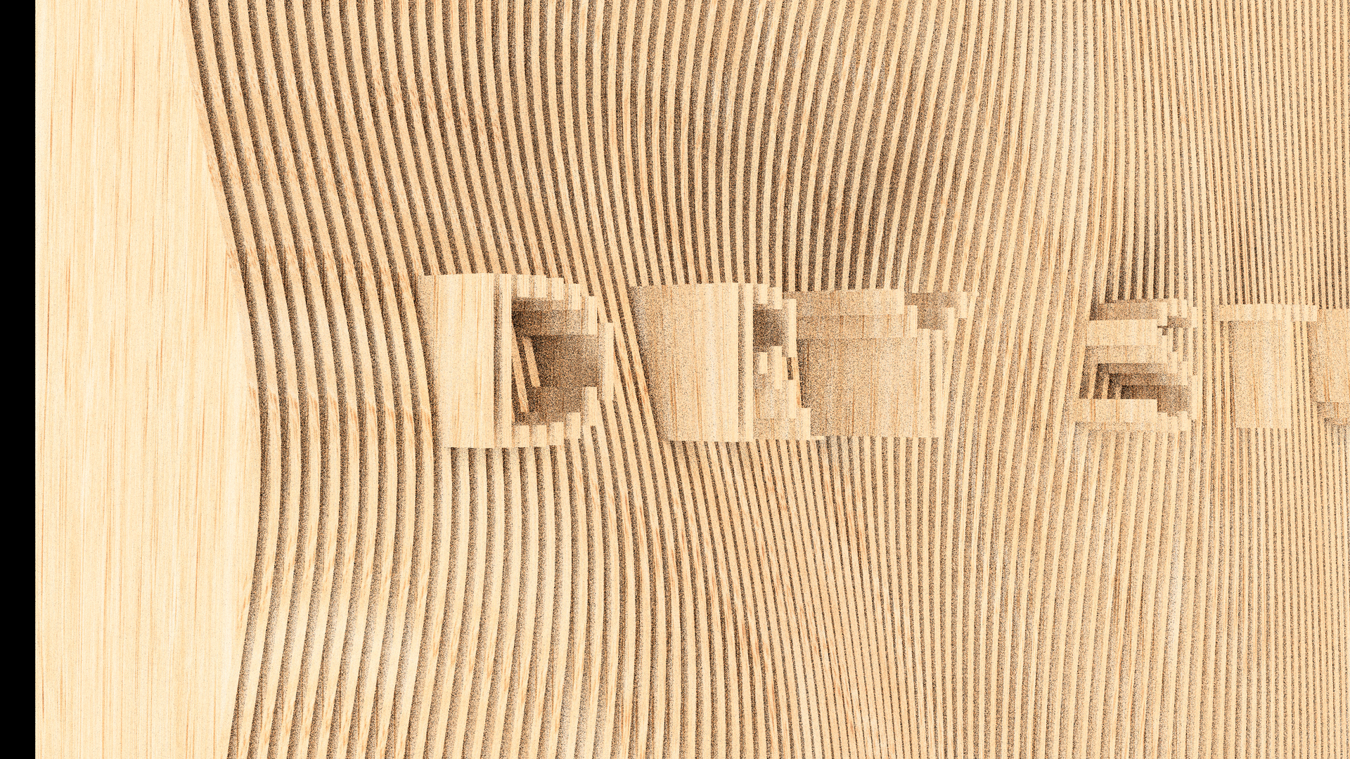 A close up of a piece of wood with the word dentist carved into it.