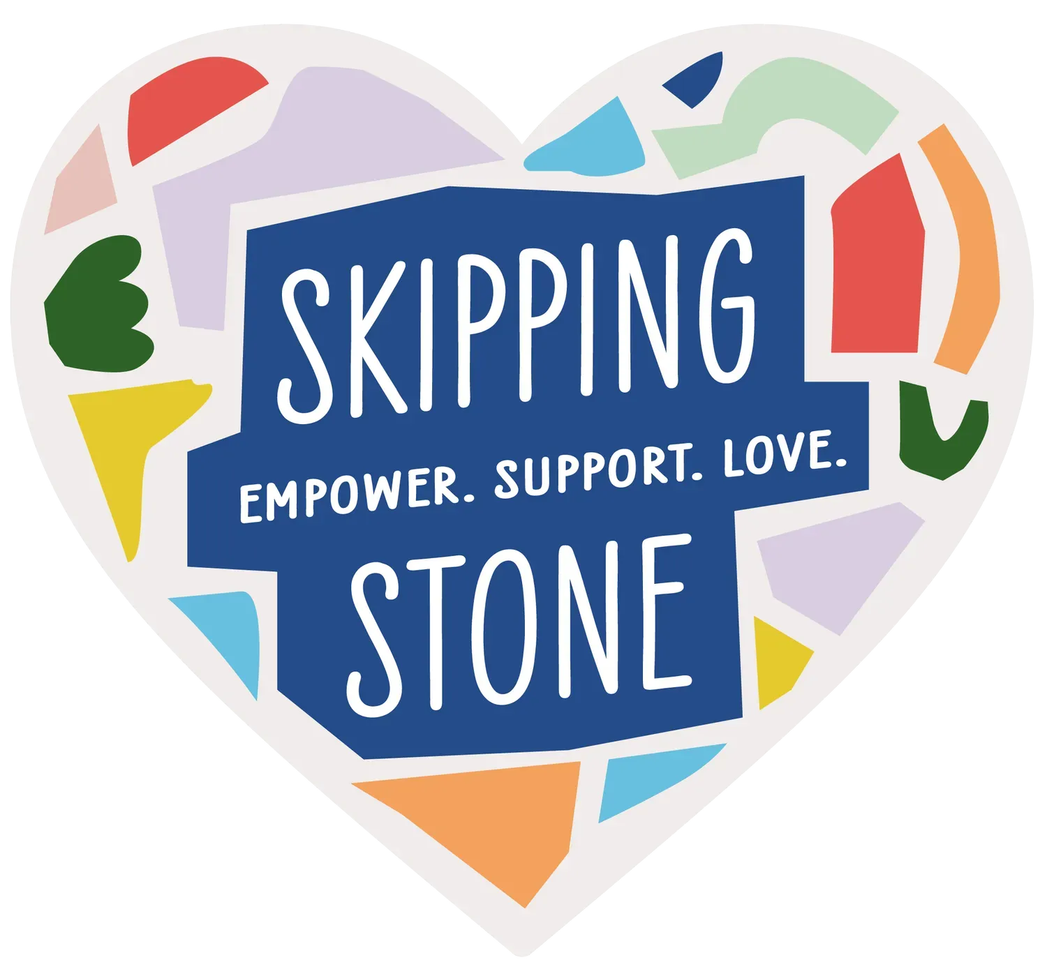 Heart-shaped logo with