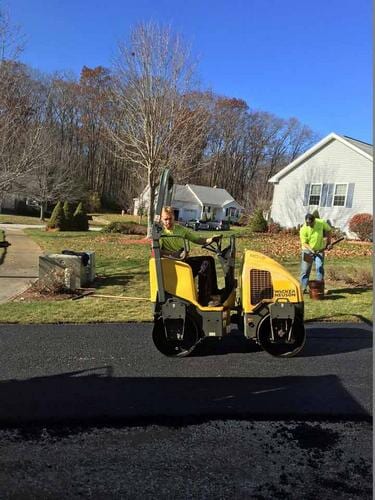 Auburn New Driveway During Install - Sealcoating in Worcester, MA