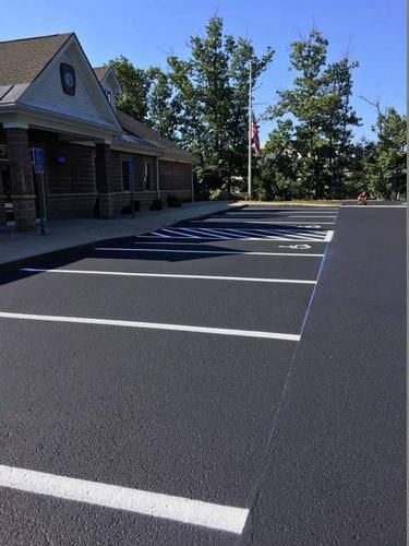 Sterling Police After - Sealcoating in Worcester, MA