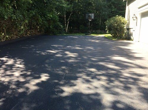 The image of an asphalt paving project in Grafton, MA