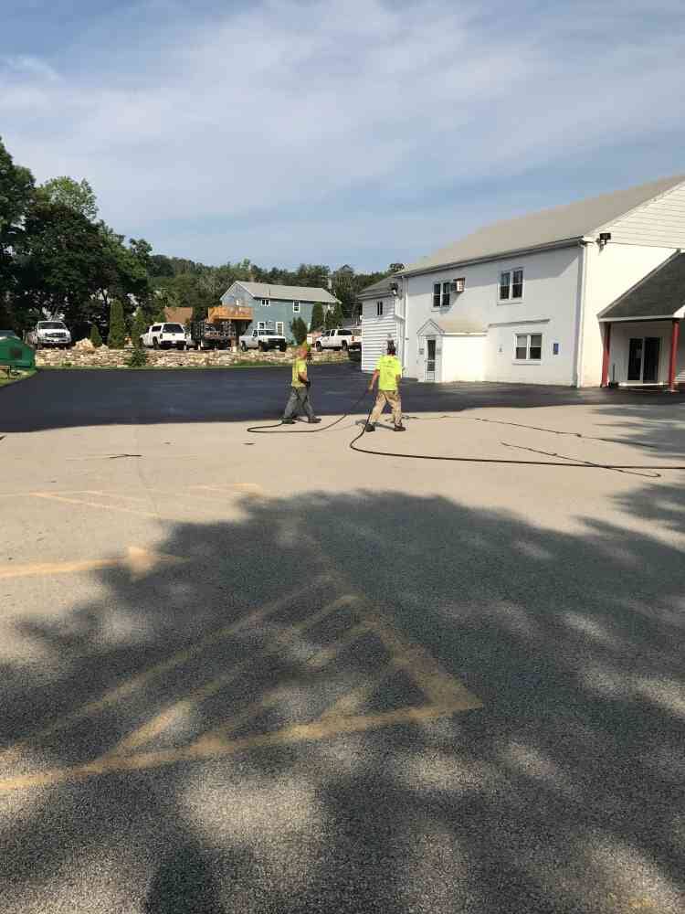 American Legion Cherry Valley Before 1 - Sealcoating in Worcester, MA