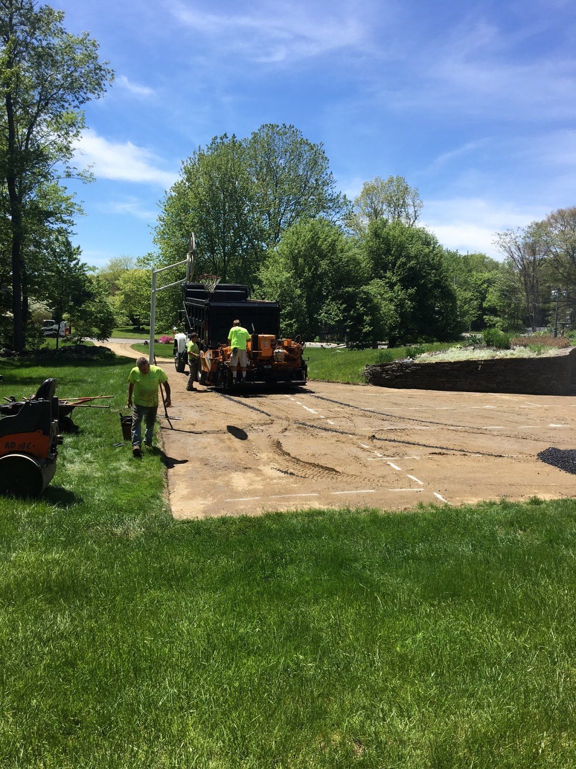 Old Commercial Drive — Parking Lot Being Paved in Worcester, MA