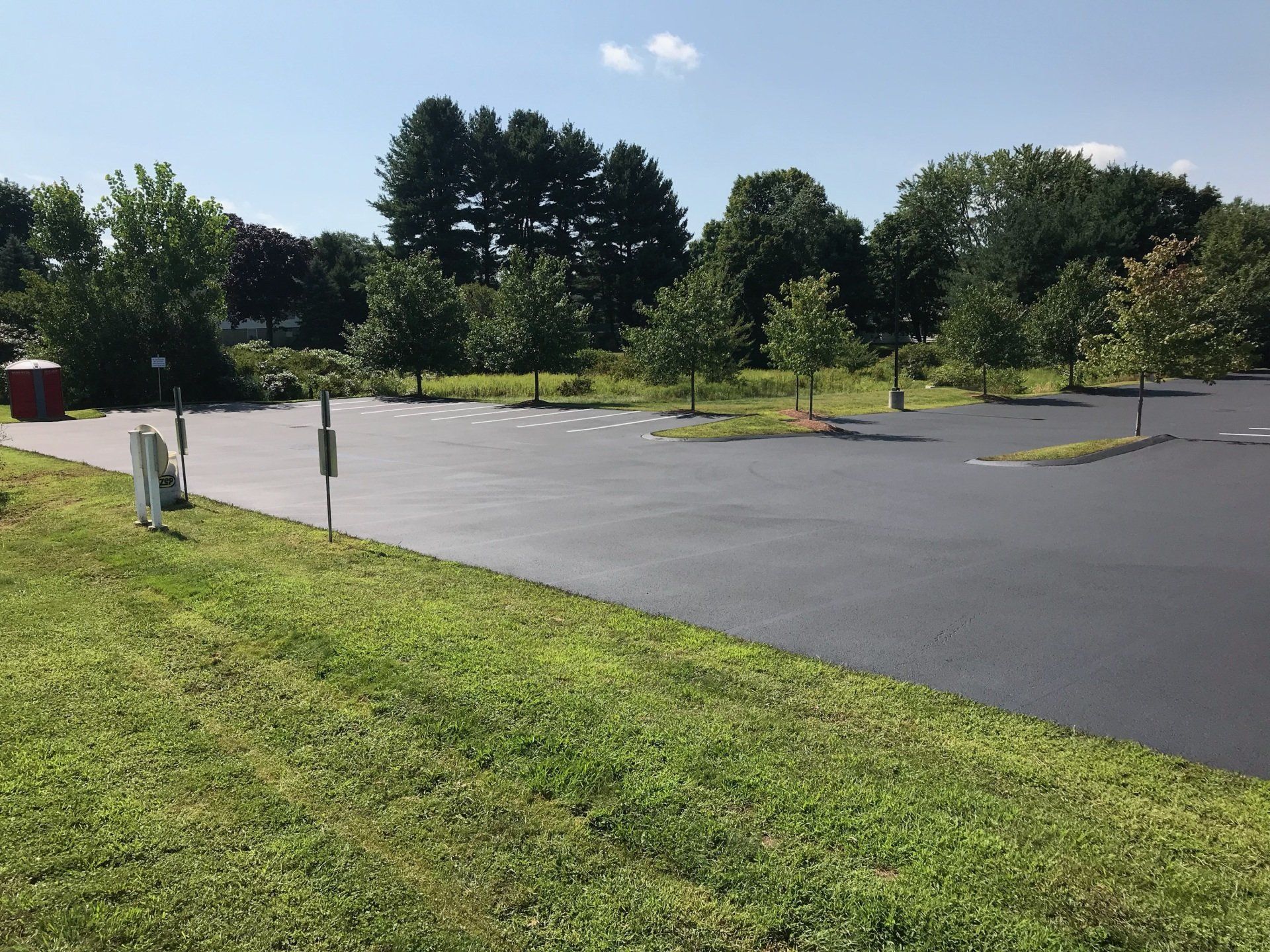 Commercial Parking Lot — Newly Paved Parking Lot in Worcester, MA