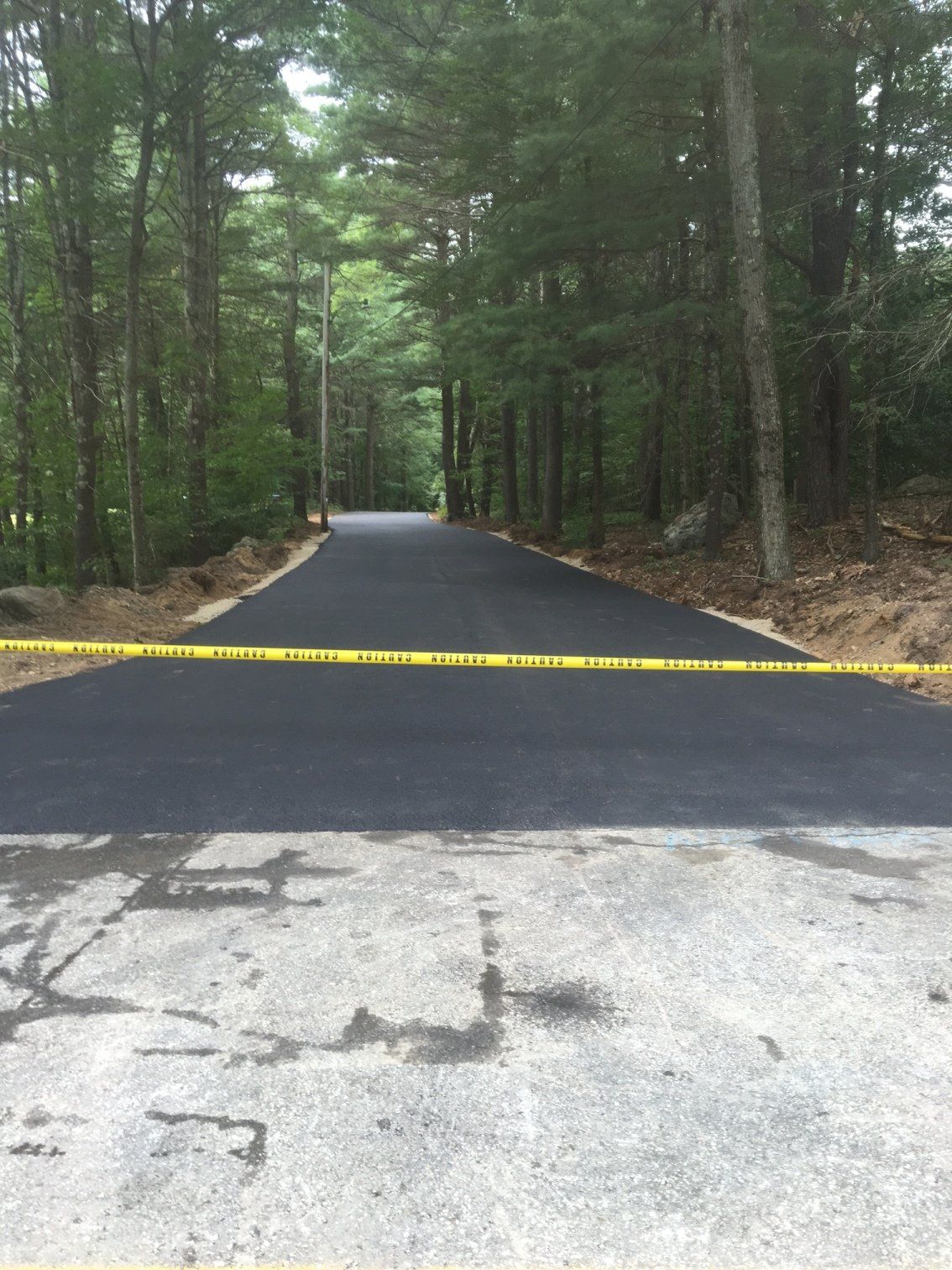 Residential Driveway — Driveway in the Middle of a Forest in Worcester, MA