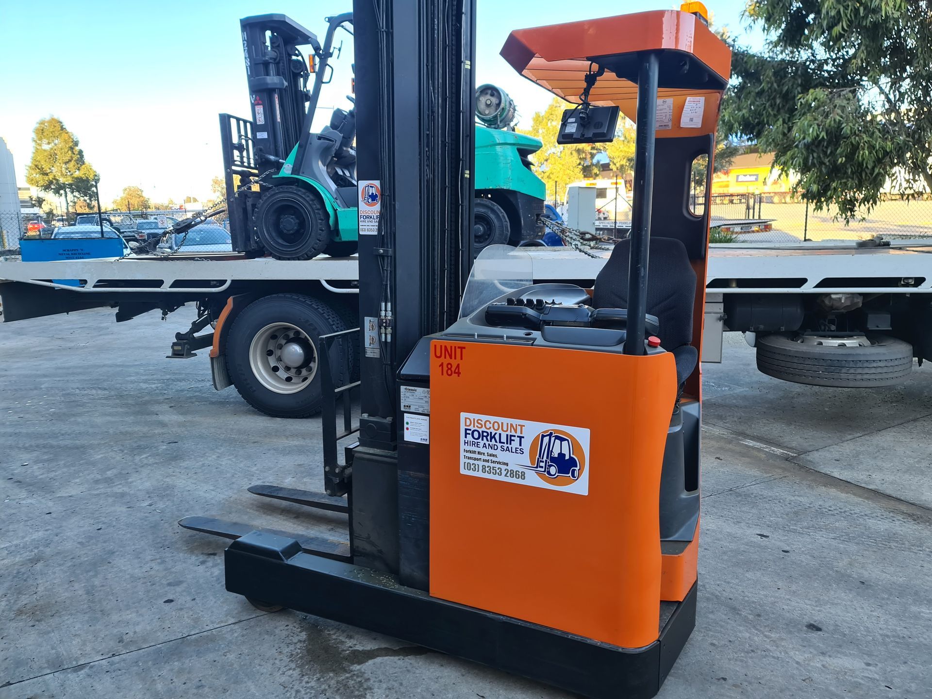 Worker driving a forklift | Derrimut, VIC | Discount Forklifts