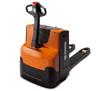 Large orange pallet jack with handle | Derrimut, VIC | Discount Forklifts