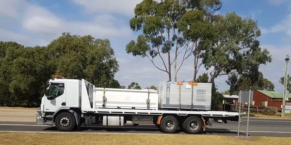 White delivery truck | Derrimut, VIC | Discount Forklifts