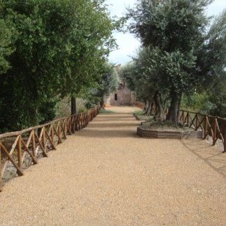 Pavimentazione di pozzolana finita