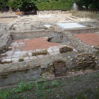 Ripristino della pavimentazione delle Terme di Caracalla