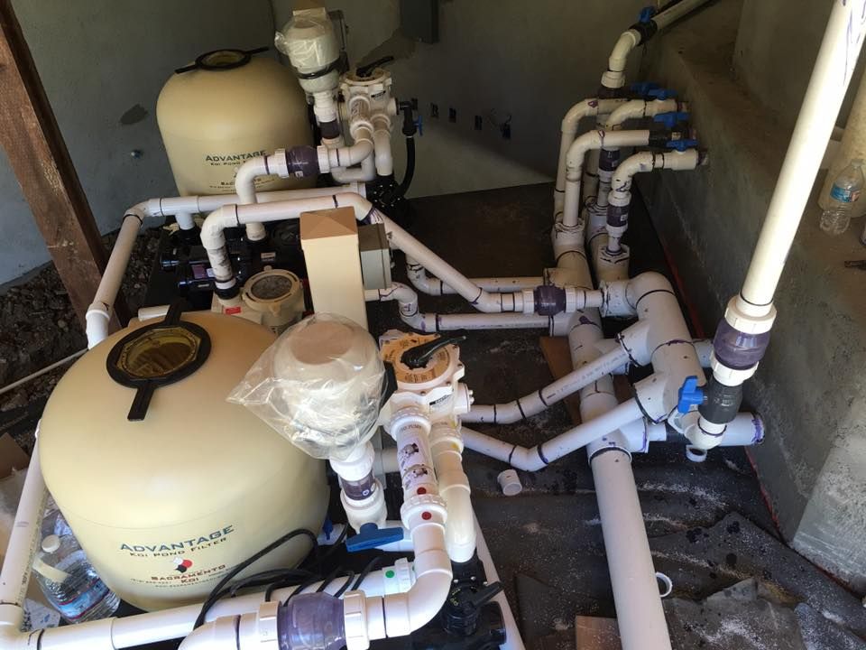 Tank and Pipes — Carmichael, CA — Elite Ponds