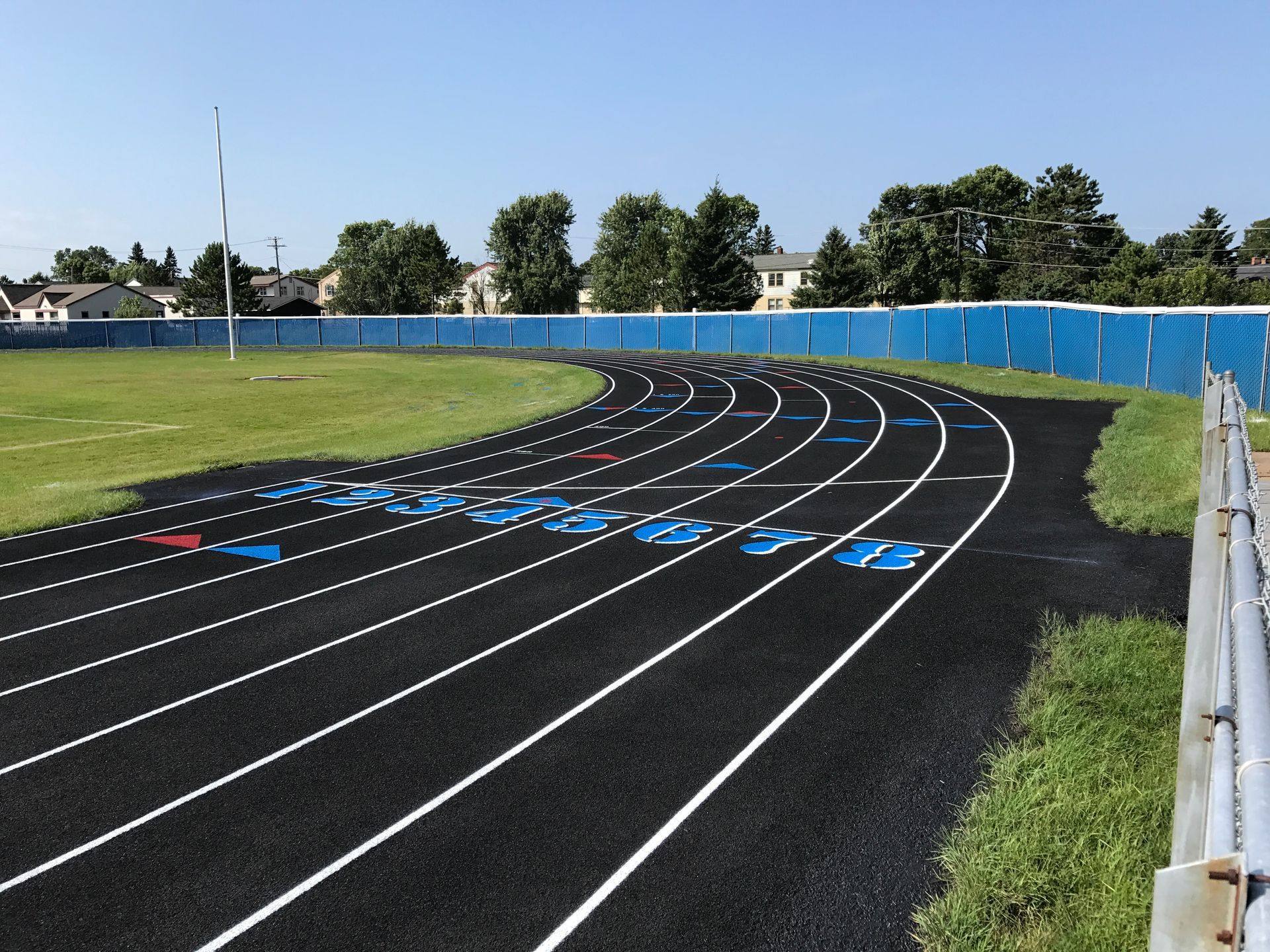 Running Track Striping | JB Surfaces