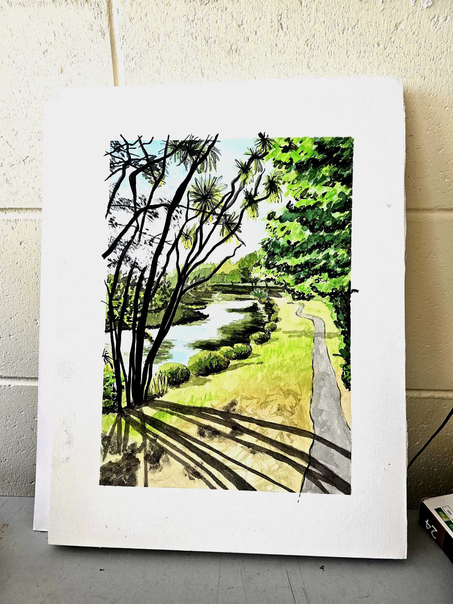 PRINT - Lake Terrace Walkway, Burwood