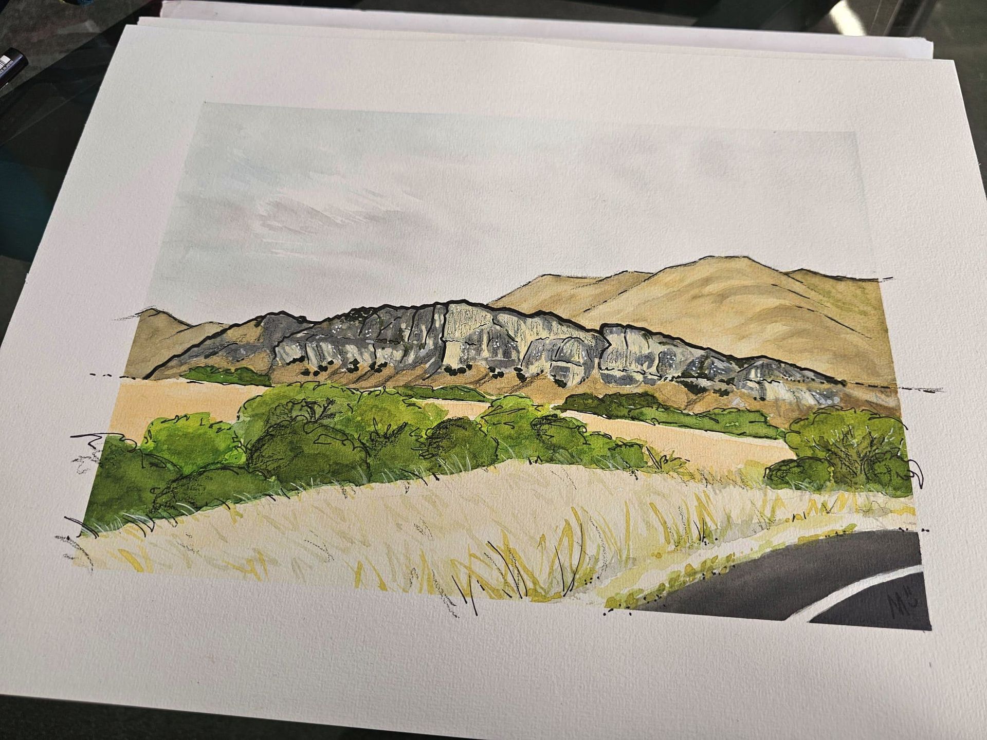 PRINT - Waikari Limestone Cliffs