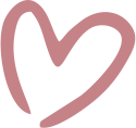 Pink heart outline.