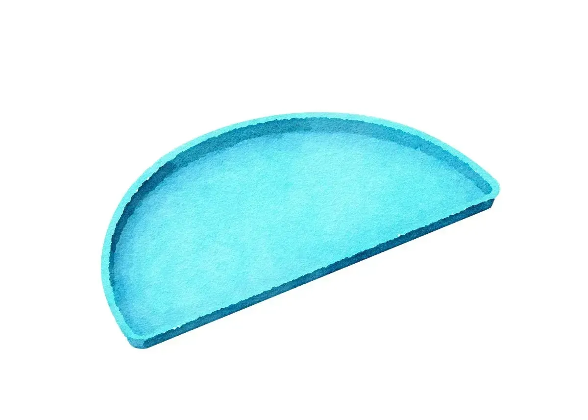 Genesis Semicircle Tanning Ledge Style