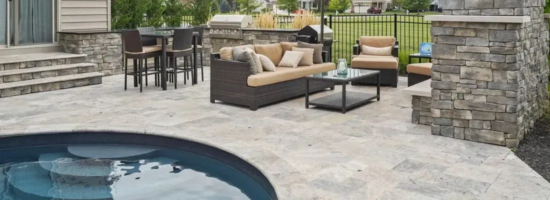 Natural Stone Patio Installation