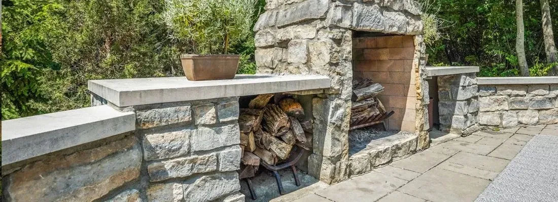 Outdoor Fireplace and Fire Pit Installation