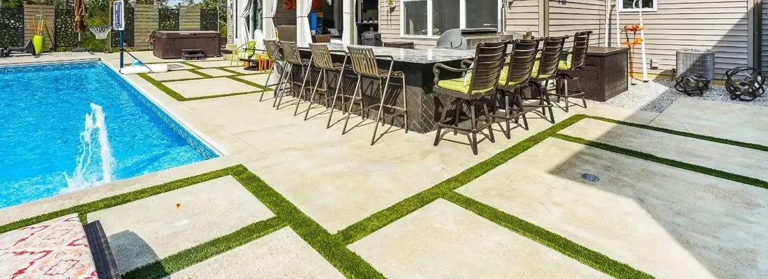 Porcelain Patio Installation