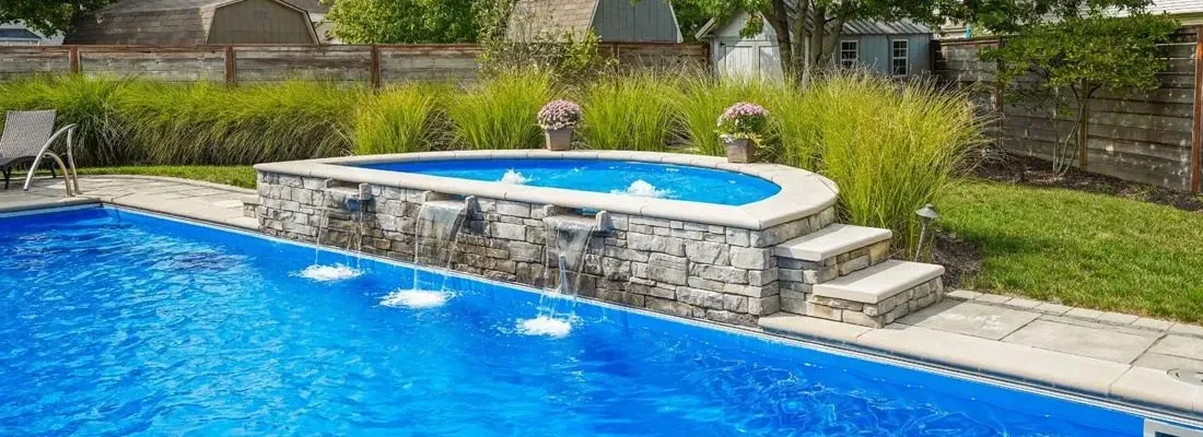 Pool Waterfall Installation