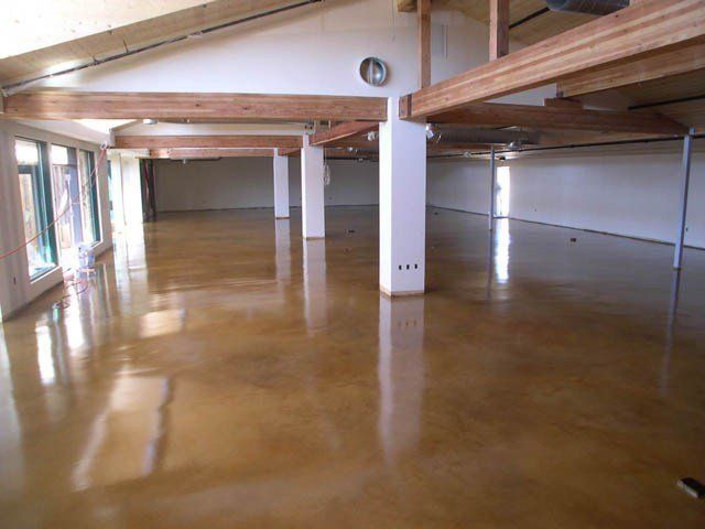 Stained Concrete Floors of a Retail store