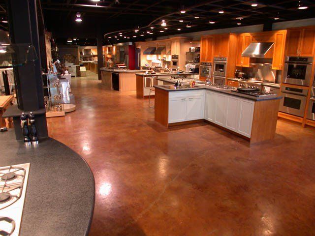 Stained concrete floors in Albany, NY
