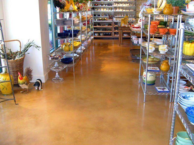 Stained concrete floors in Albany, NY