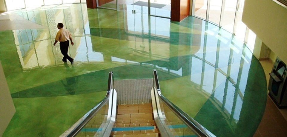 Stained concrete flooring in Albany, NY