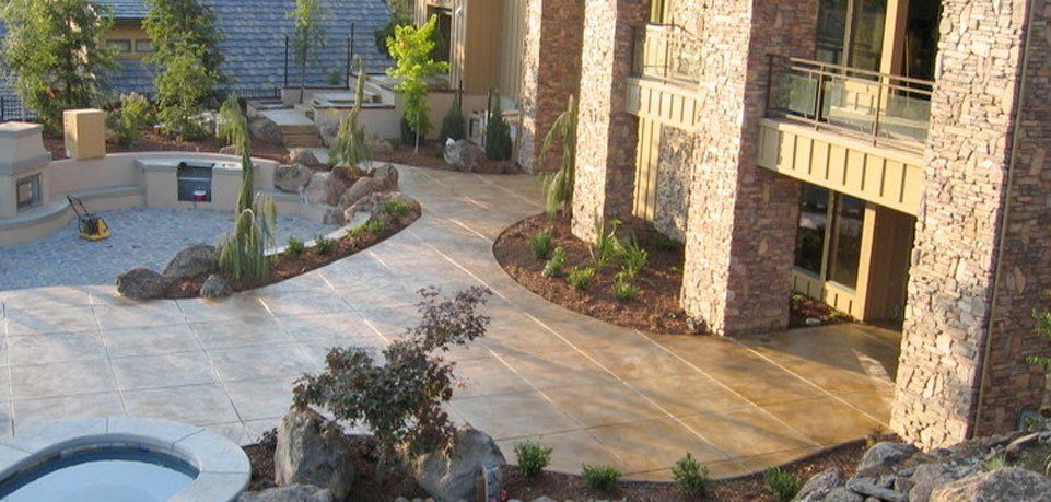 Epoxy flooring in a showroom