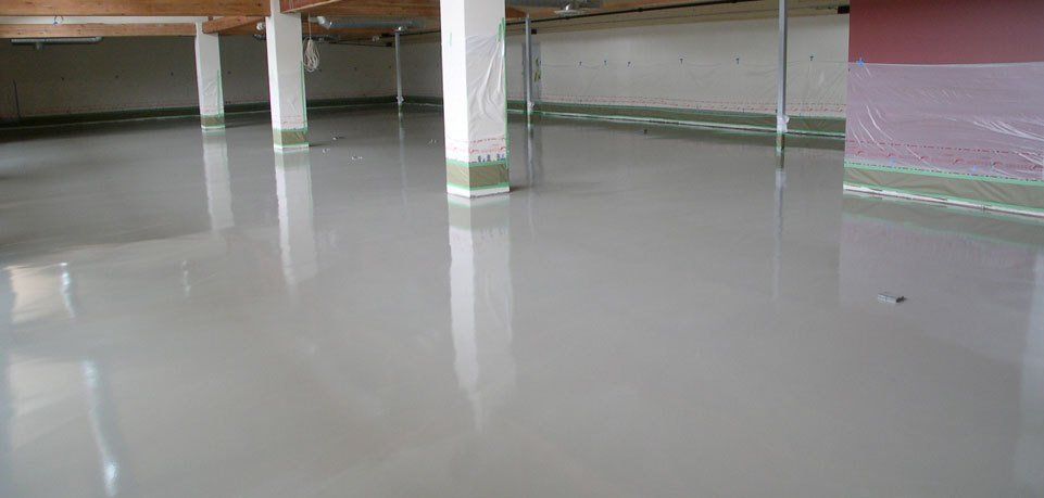 Polished epoxy flooring in Albany, NY
