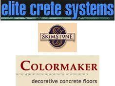 Elite Crete Systems logo, SkimStone logo, Colormaker logo
