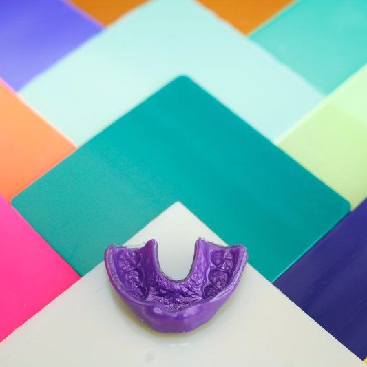 purple tooth mold