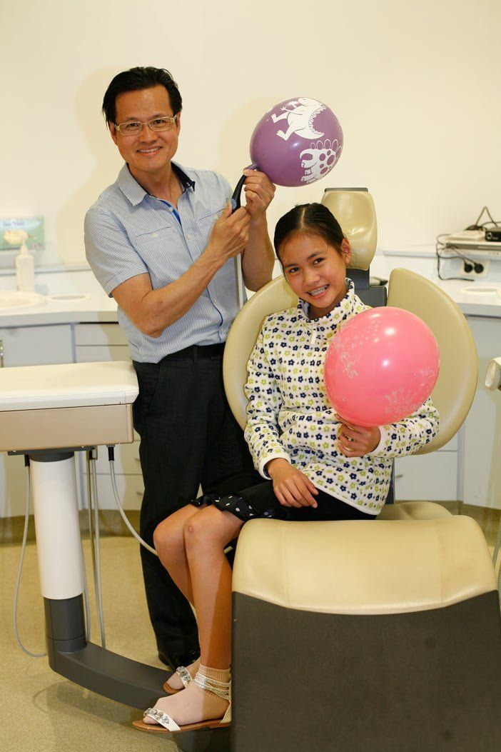 dentist and daughter