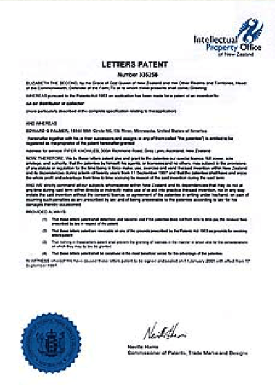 New Zealand Patent