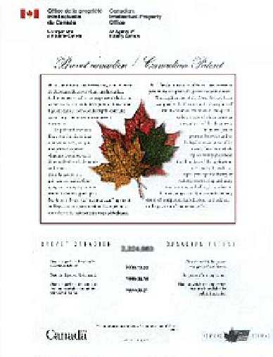 Canadian Patent